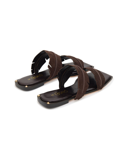Banana Leaf Sandals - Brown
